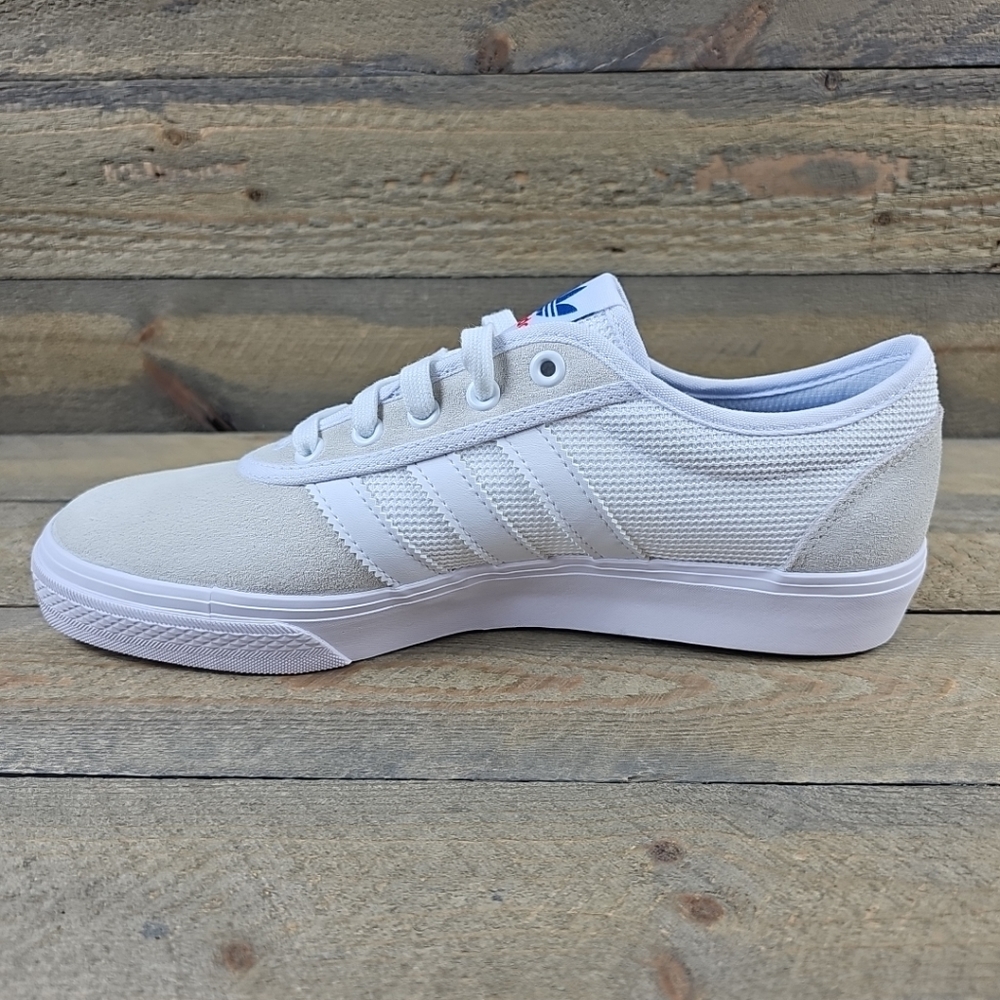 adidas Adi Ease Men's Casual Skateboarding Shoes Suede/Mesh White - Picture 8 of 12